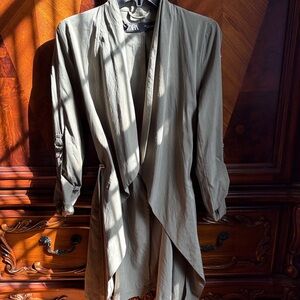 Zara Sage Green Open Front Cardigan